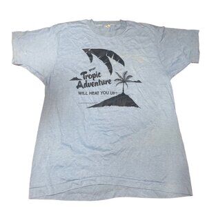 Graphic Shirt Ultrascope Tropic Adventure & Snowrific Double-Sided Blue T-Shirt